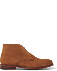 Bottines chukka en daim marron Paul Smith