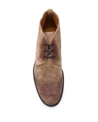 Bottines chukka en daim marron Doucal's