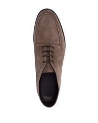 Bottines chukka en daim marron Canali