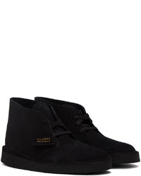 Bottines chukka en daim noires Clarks Originals