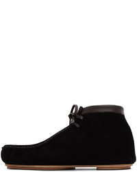 Bottines chukka en daim noires Auralee