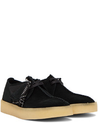 Bottines chukka en daim noires Clarks Originals