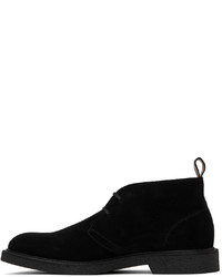 Bottines chukka en daim noires BOSS