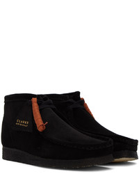 Bottines chukka en daim noires Clarks Originals