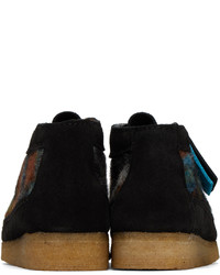 Bottines chukka en daim noires Clarks Originals