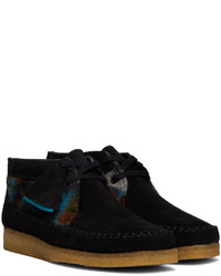 Bottines chukka en daim noires Clarks Originals