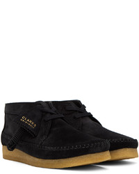 Bottines chukka en daim noires Clarks Originals