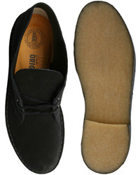 Bottines chukka en daim noires