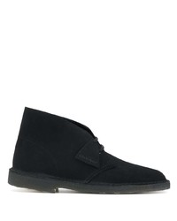 Bottines chukka en daim noires Clarks Originals