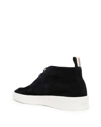 Bottines chukka en daim noires Hugo