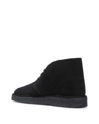 Bottines chukka en daim noires Clarks Originals