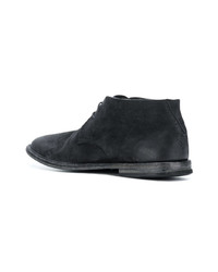 Bottines chukka en daim noires Pantanetti