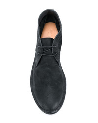 Bottines chukka en daim noires Pantanetti