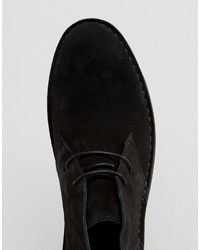 Bottines chukka en daim noires Dune