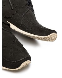 Bottines chukka en daim noires VISVIM