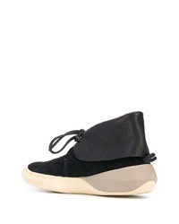 Bottines chukka en daim noires VISVIM