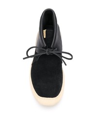 Bottines chukka en daim noires VISVIM