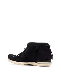 Bottines chukka en daim noires VISVIM