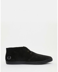 Bottines chukka en daim noires Fred Perry