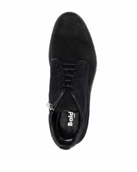 Bottines chukka en daim noires Baldinini