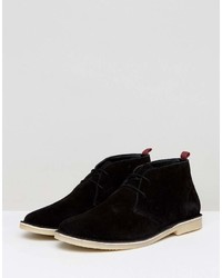 Bottines chukka en daim noires