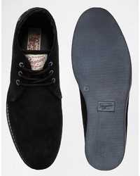 Bottines chukka en daim noires Original Penguin