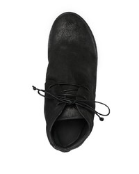 Bottines chukka en daim noires Marsèll