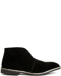 Bottines chukka en daim noires Frank Wright