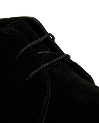 Bottines chukka en daim noires Frank Wright