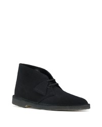 Bottines chukka en daim noires Clarks Originals