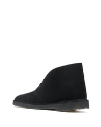 Bottines chukka en daim noires Clarks Originals