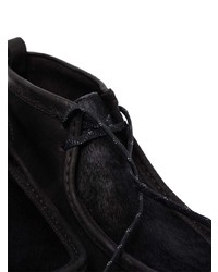 Bottines chukka en daim noires Clarks Originals