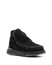 Bottines chukka en daim noires Mou