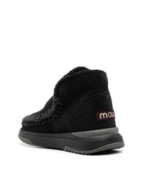 Bottines chukka en daim noires Mou