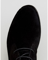 Bottines chukka en daim noires Asos