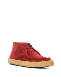 Bottines chukka en daim rouges Camper