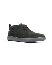 Bottines chukka en daim vert foncé Camper