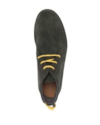 Bottines chukka en daim vert foncé Corneliani