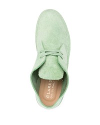 Bottines chukka en daim vert menthe Clarks Originals