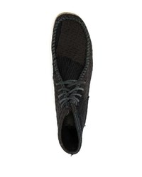 Bottines chukka en toile noires By Walid