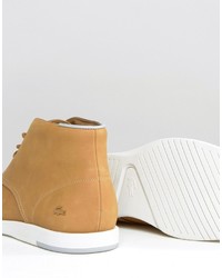 Bottines chukka marron clair Lacoste