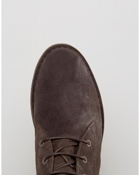 Bottines chukka marron foncé Lacoste