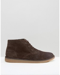 Bottines chukka marron foncé Lacoste