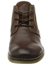 Bottines chukka marron foncé Bugatti