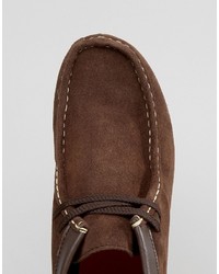 Bottines chukka marron foncé Bellfield