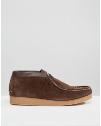 Bottines chukka marron foncé Bellfield