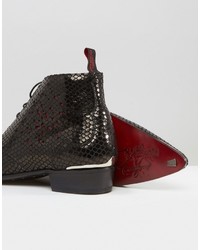 Bottines chukka noires Jeffery West