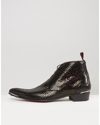 Bottines chukka noires Jeffery West