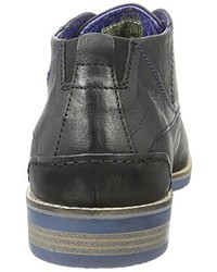 Bottines chukka noires Bugatti