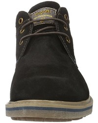 Bottines chukka noires Bugatti